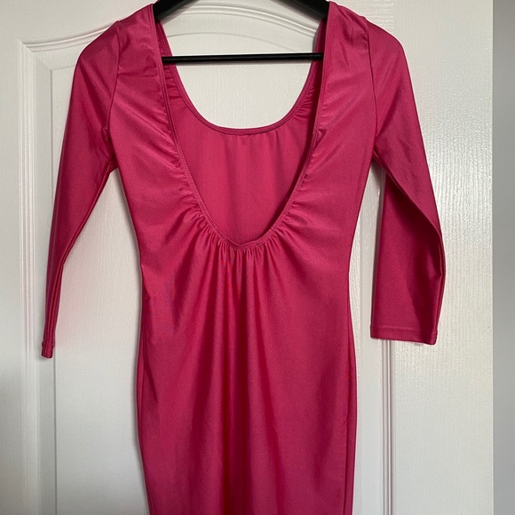 *NEW WITH TAGS* Pink Long Sleeve Dress - Picture 2 of 3